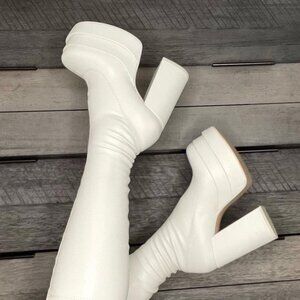 Steve Madden Cypress Off-White Platform Boot